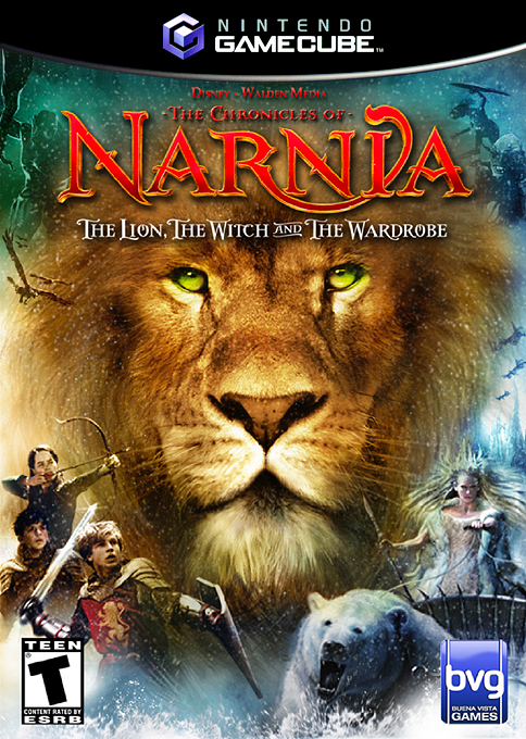 Chronicles of Narnia Lion Witch and the Wardrobe box art for Gamecube
